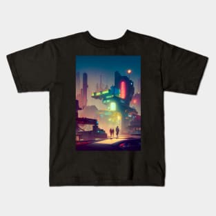 Cyberpunk City Series Kids T-Shirt